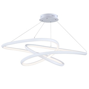 Twisted-66W 1 LED Pendant-26.25 Inches wide by 10.25 inches high