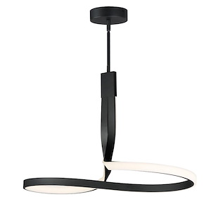 Serpentine - 39W 1 LED Pendant-17.25 Inches Tall and 13 Inches Wide