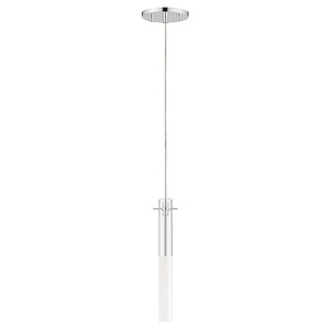 Pipette - 4W 1 LED Pendant-12 Inches Tall and 1.25 Inches Wide