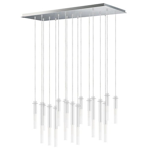 Pipette - 68W 17 LED Pendant-18 Inches Tall and 23.5 Inches Wide