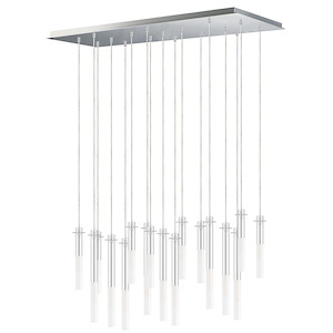Pipette - 68W 17 LED Pendant-18 Inches Tall and 23.5 Inches Wide