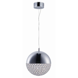 Eclipse-25.6W 1 LED Pendant-11.75 Inches wide by 13.25 inches high