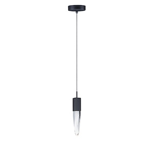 Quartz-6W 1 LED Pendant-4.75 Inches wide by 17.25 inches high