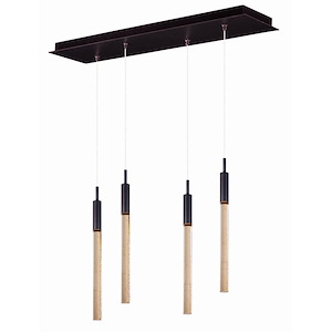 Scepter-30W 4 LED Pendant-5.75 Inches wide by 18 inches high