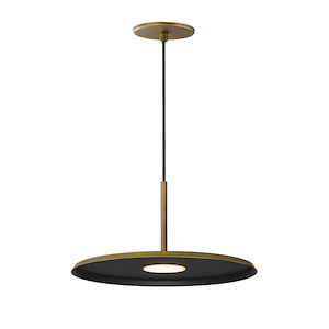 Berliner - 8W 1 LED Pendant-6.75 Inches Tall and 13.75 Inches Wide
