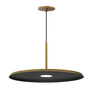 Berliner - 12W 1 LED Pendant-9 Inches Tall and 19.75 Inches Wide