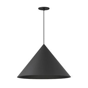 Pitch - 9W 1 LED Pendant-13.25 Inches Tall and 21.5 Inches Wide