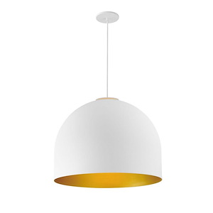 Foster - 7W 1 LED Pendant-14.75 Inches Tall and 19.75 Inches Wide