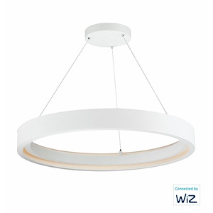 iCorona WiZ - 60W 1 LED Flush Mount-4 Inches Tall and 36.5 Inches Wide - 1309553