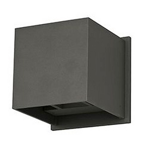 Alumilux Cube-6W 2 LED Outdoor Wall Mount in Modern style-4.5 Inches wide by 4.5 inches high