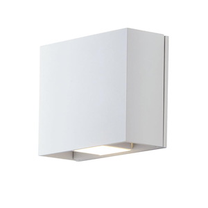 Alumilux Cube-6W 2 LED Outdoor Wall Mount-7 Inches wide by 6 inches high
