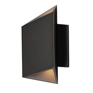 Alumilux Facet - 7W 2 LED Outdoor Wall Mount-8.5 Inches Tall and 7 Inches Wide