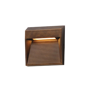 Steppes - 10W 1 LED Outdoor Wall Mount-4.75 Inches Tall and 4.75 Inches Wide