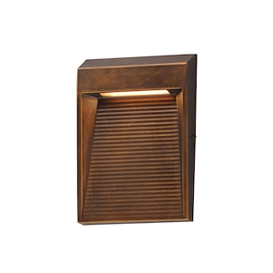 Steppes - 10W 1 LED Outdoor Wall Mount-6.75 Inches Tall and 4.75 Inches Wide