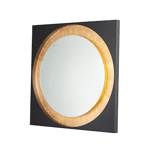 Floating-28W 1 LED Square Mirror-31.5 Inches wide by 31.5 inches high