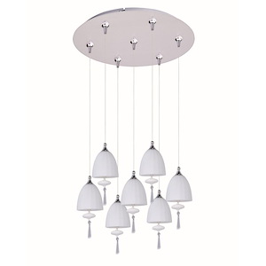 Chute - Seven Light RapidJack Pendant and Canopy