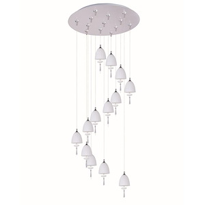 Chute - Thirteen Light RapidJack Pendant and Canopy