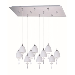 Chute - Ten Light RapidJack Pendant and Canopy