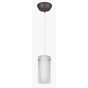 Frost - One Light Square Mini Pendant With Canopy