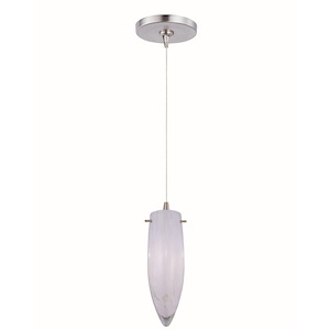 White Cirrus 1-Light RapidJack Pendant and Canopy