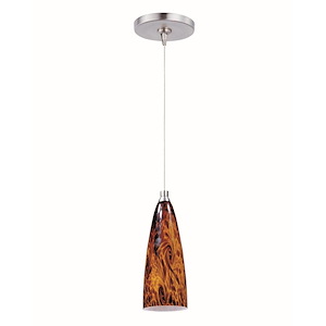 Amber Lava 1-Light RapidJack Pendant and Canopy