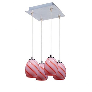 Swirl 4-Light RapidJack Pendant and Canopy - 283310
