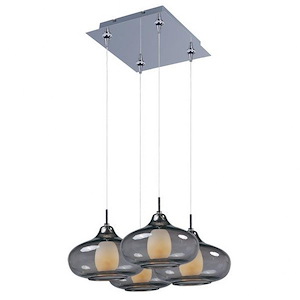 Graduating 4-Light RapidJack Pendant and Canopy