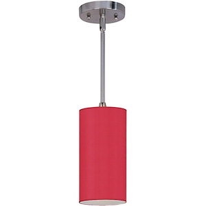Elements-One Light Mini-Pendant with Stem-5.25 Inches wide by 9.75 inches high