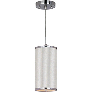 Elements-One Light Mini-Pendant with Cord-6.25 Inches wide by 13.75 inches high