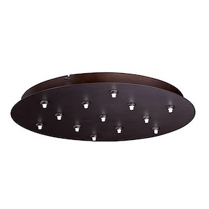 RapidJack-Thirteen Light Round Canopy-21 Inches wide by 2.5 inches high