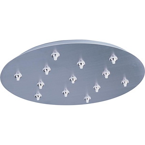 RapidJack Xenon-Thirteen-Port Round RapidJack Canopy in Traditional style-21 Inches wide by 2.5 inches high