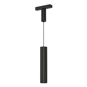 Continuum Track - 5W 1 LED Tube Pendant-10 Inches Tall and 2 Inches Wide