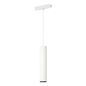 Continuum Track - 5W 1 LED Tube Pendant-10 Inches Tall and 2 Inches Wide - 1342836
