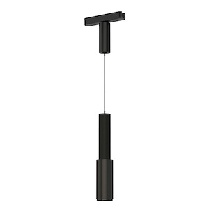 Continuum Track - 5W 1 LED Handler Pendant-10 Inches Tall and 2 Inches Wide