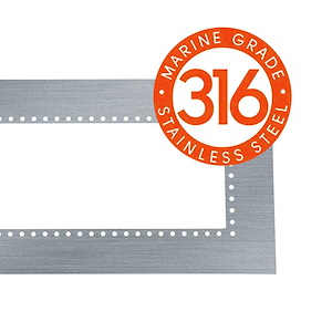 316 Marine Grade Stainless Steel Flush Mount Adapter for 61 Inch Patio Heaters