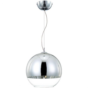 Chromos - 1 Light Medium Pendant - 12 Inches Wide By 12 Inches High