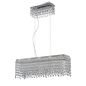 Fonte Rectangular Chandelier 10 Light - 10 Inches Wide By 10 Inches High