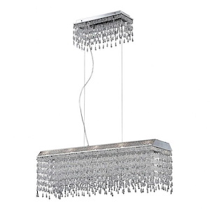 Fonte Rectangular Chandelier 10 Light - 10 Inches Wide By 10 Inches High