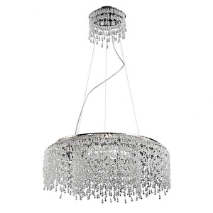 Fonte Round Chandelier 8 Light - 23.5 Inches Wide By 10 Inches High