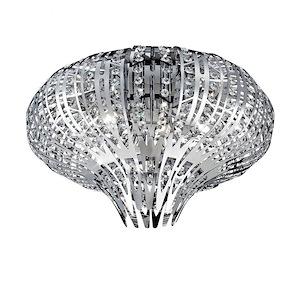 Monica - 6 Light Flush Mount - 19.5 Inches Wide By 13 Inches High