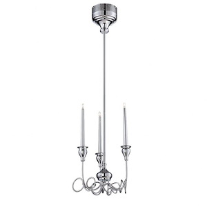 Candela Mini Chandelier 3 Light - 10.25 Inches Wide By 14 Inches High - 1212224
