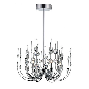 Vice Chandelier 6 Light - 16.75 Inches Wide By 12 Inches High - 1212309