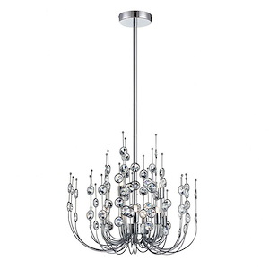 Vice Chandelier 9 Light - 20 Inches Wide By 17.5 Inches High - 1151851