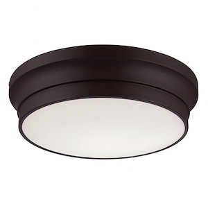 Jane - 12W 1 LED Flush Mount - 13 Inches Wide by 3.75 Inches High