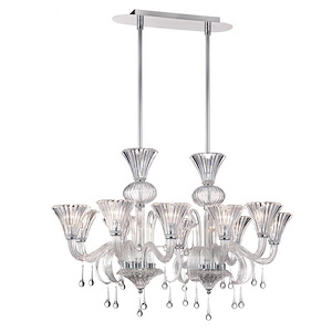 Gloria Chandelier 10 Light - 38.5 Inches Wide By 24 Inches High
