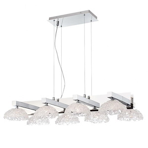 Caramico Chandelier 8 Light - 21 Inches Wide By 5.75 Inches High