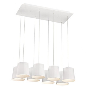 Borto Chandelier 8 Light - 13 Inches Wide by 8.25 Inches High