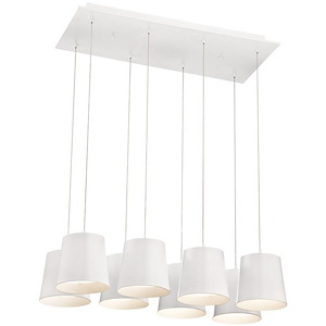 Borto Chandelier 8 Light - 13 Inches Wide by 8.25 Inches High