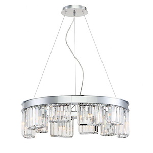 Lumino Chandelier 10 Light - 25.5 Inches Wide By 7.5 Inches High