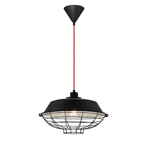 London - 1 Light Pendant - 14 Inches Wide by 10 Inches High